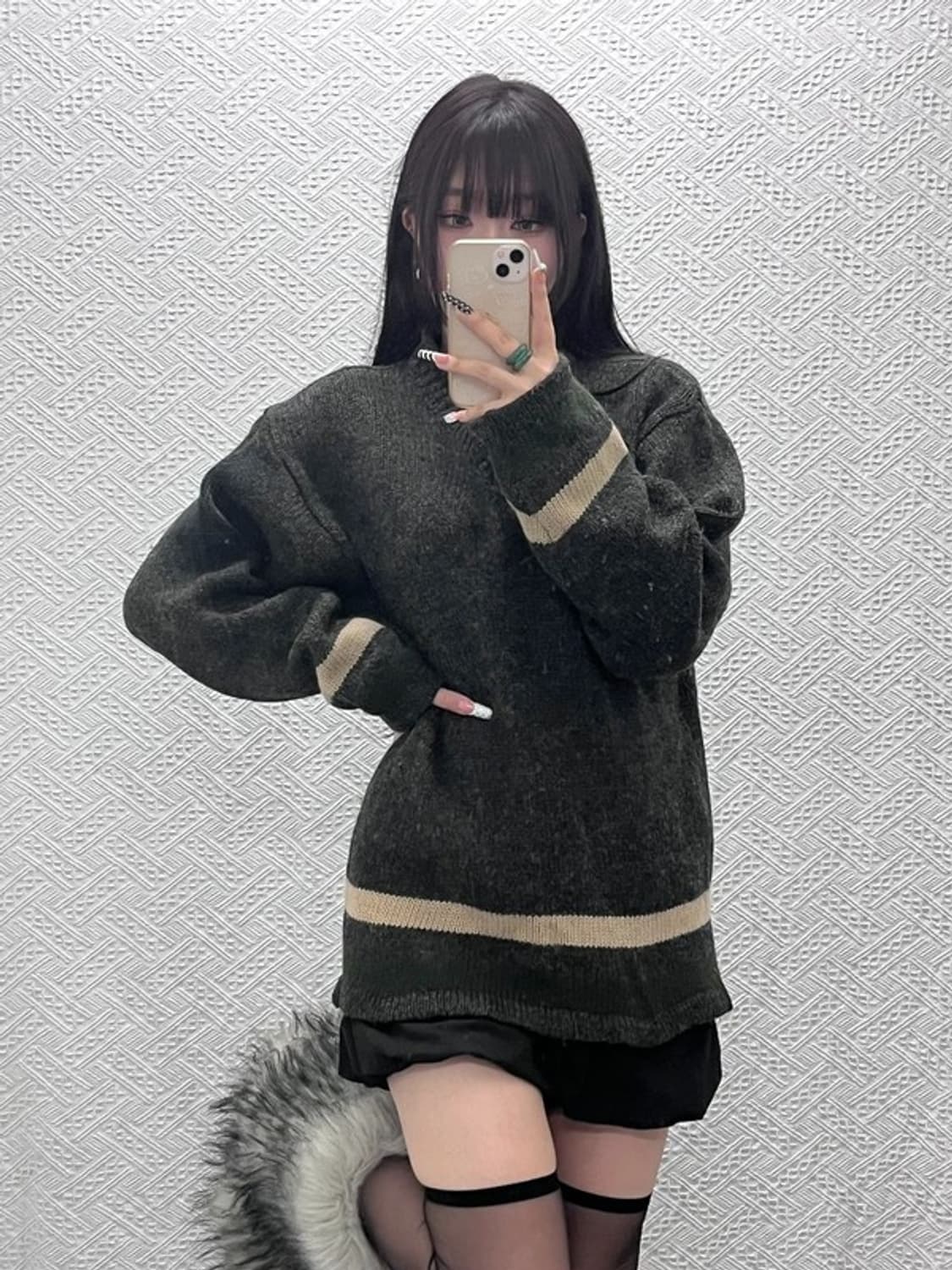 리바이스 빈티지 레트로 코지 스트라이프 울 니트 M C10380 상품이미지1