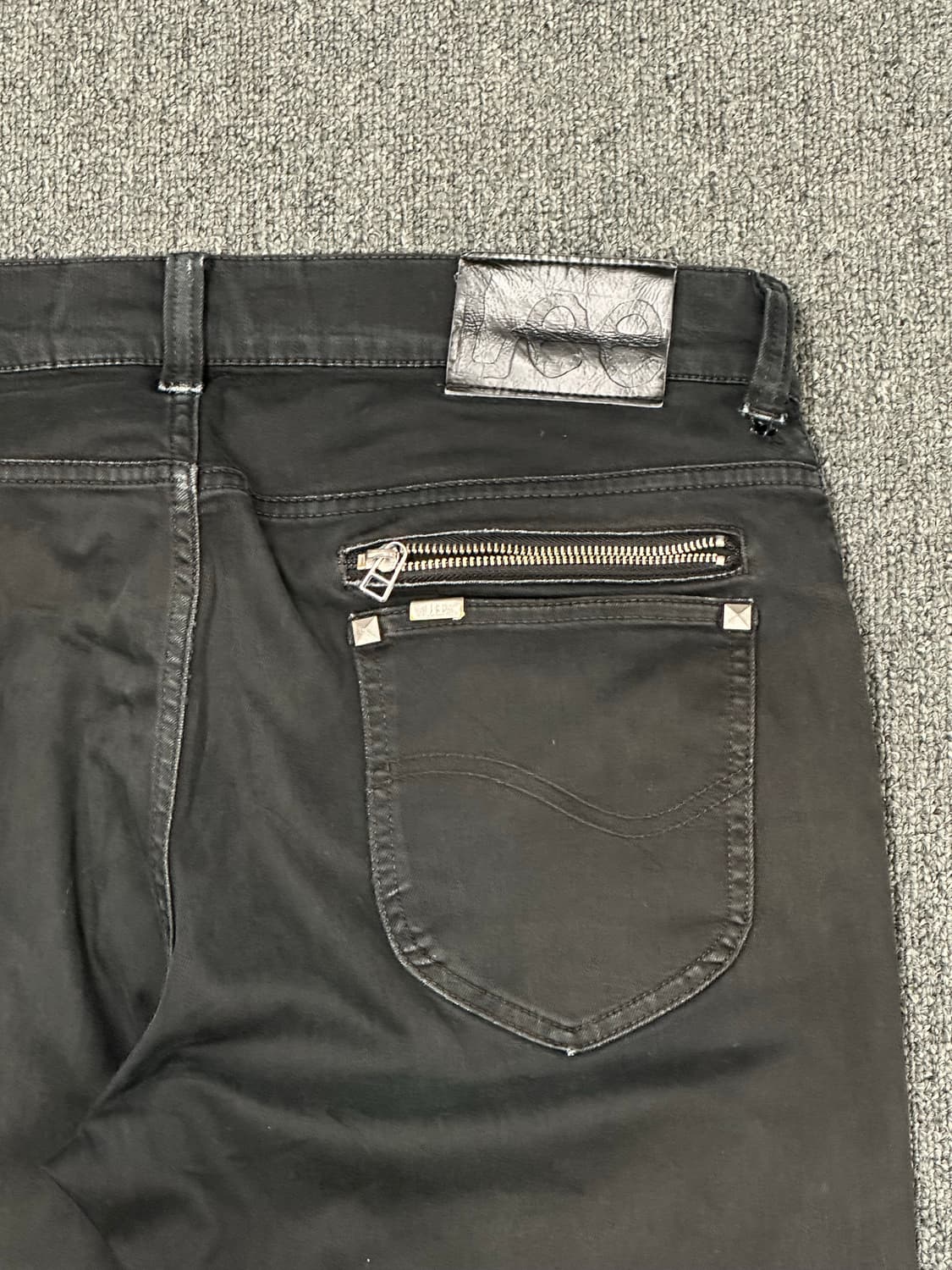 34)Lee 빈티지 스터드 블랙 데님팬츠 상품이미지4