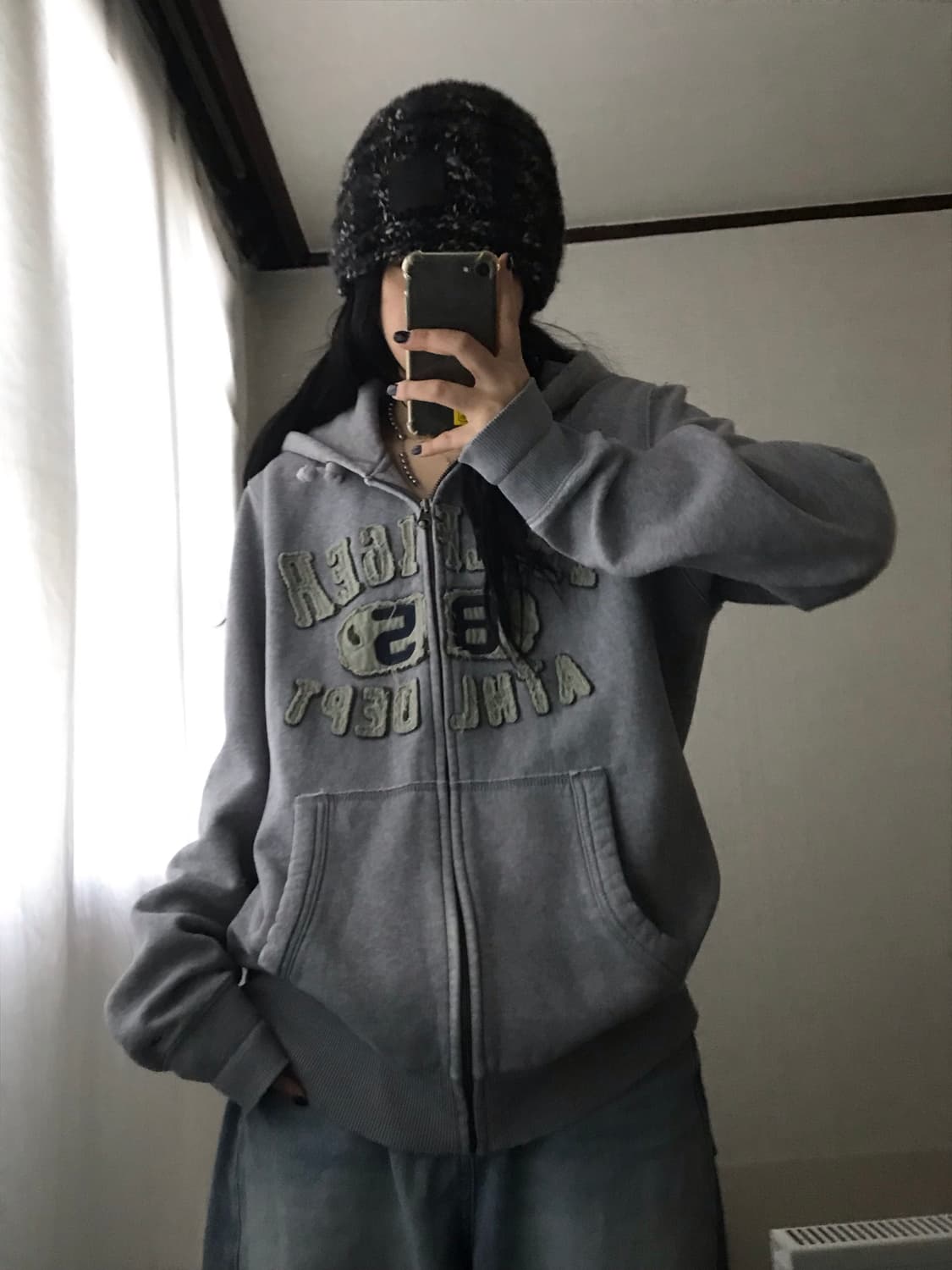 타미힐피거 그레이 후드집업 상품이미지3