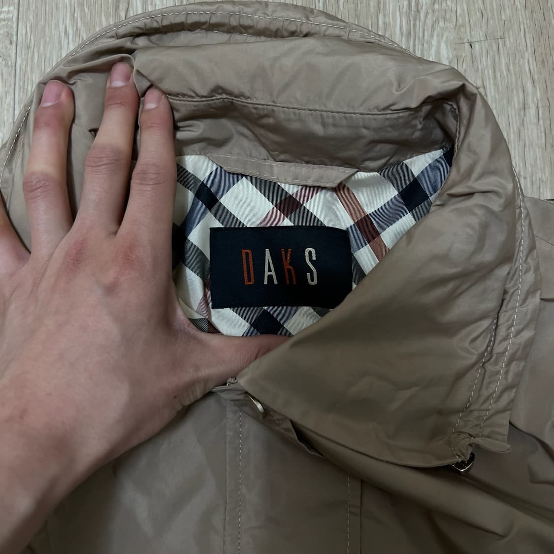 닥스 여성 하이넥 카라 사파리 자켓 M/95  상품이미지4