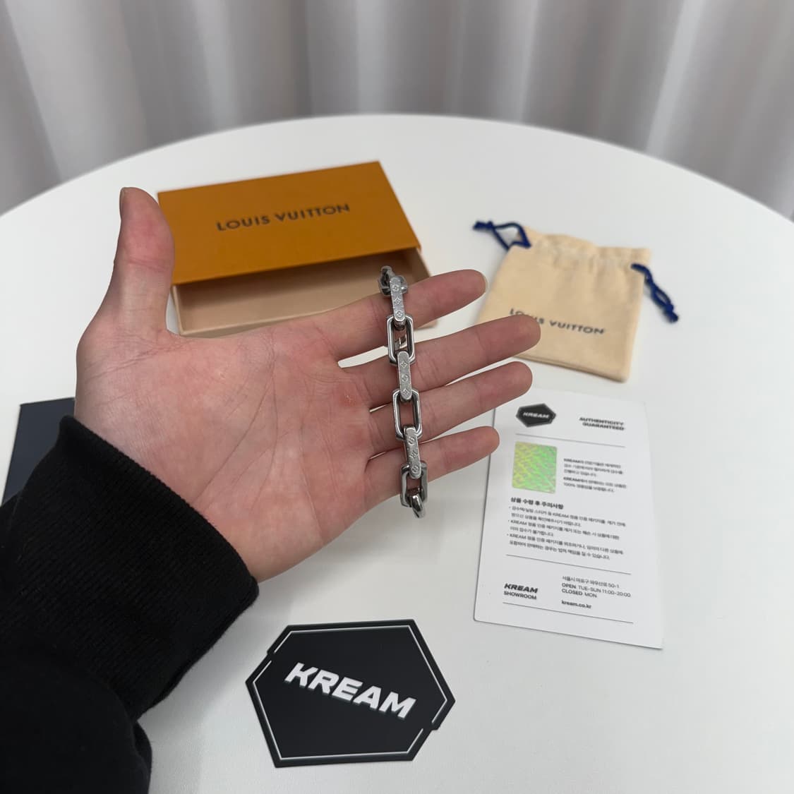 [크림 풀구성/ M] 루이비통 버질아블로 체인 팔찌 상품이미지5