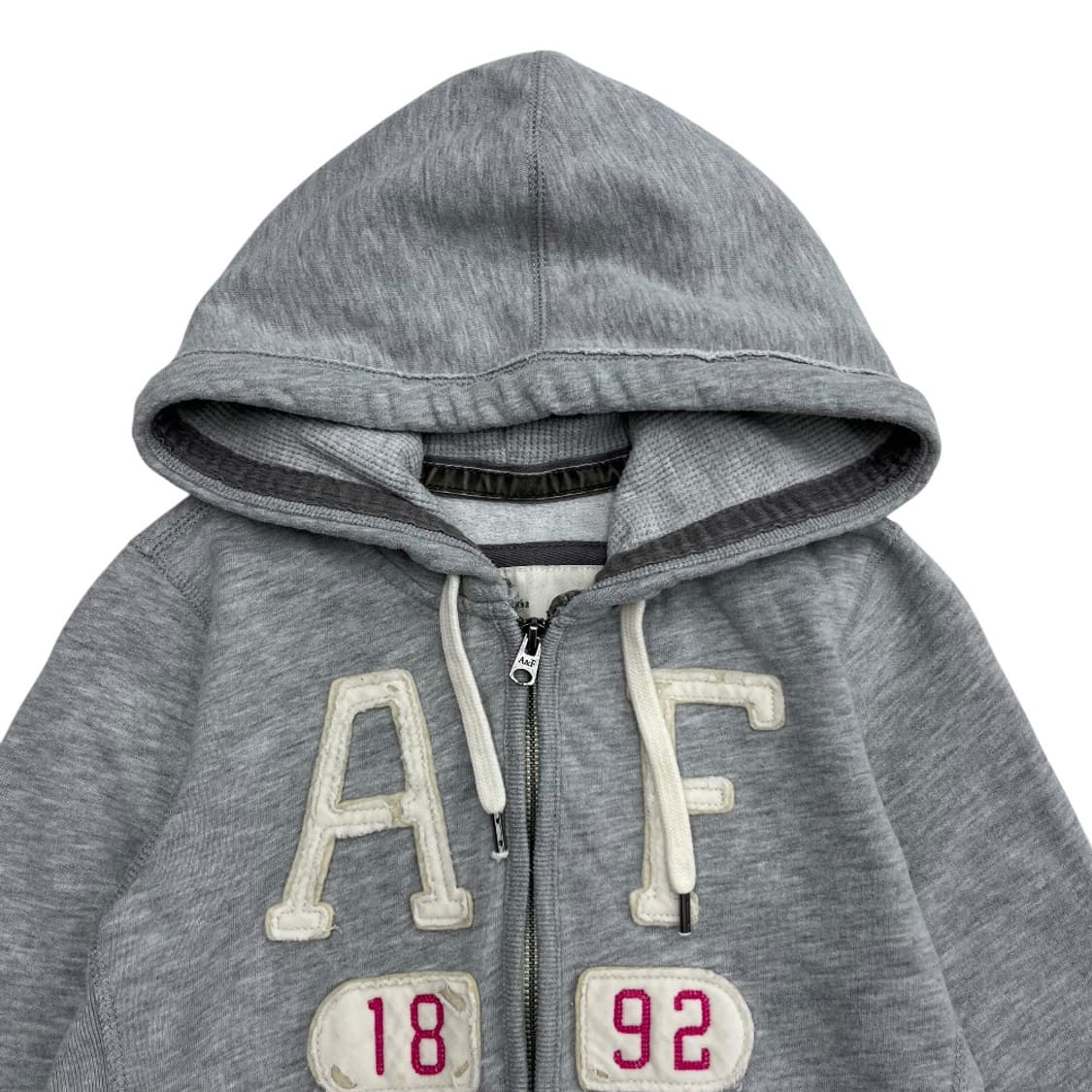 아베크롬비 패치로고 백멜란지 후드 집업 S 상품이미지4