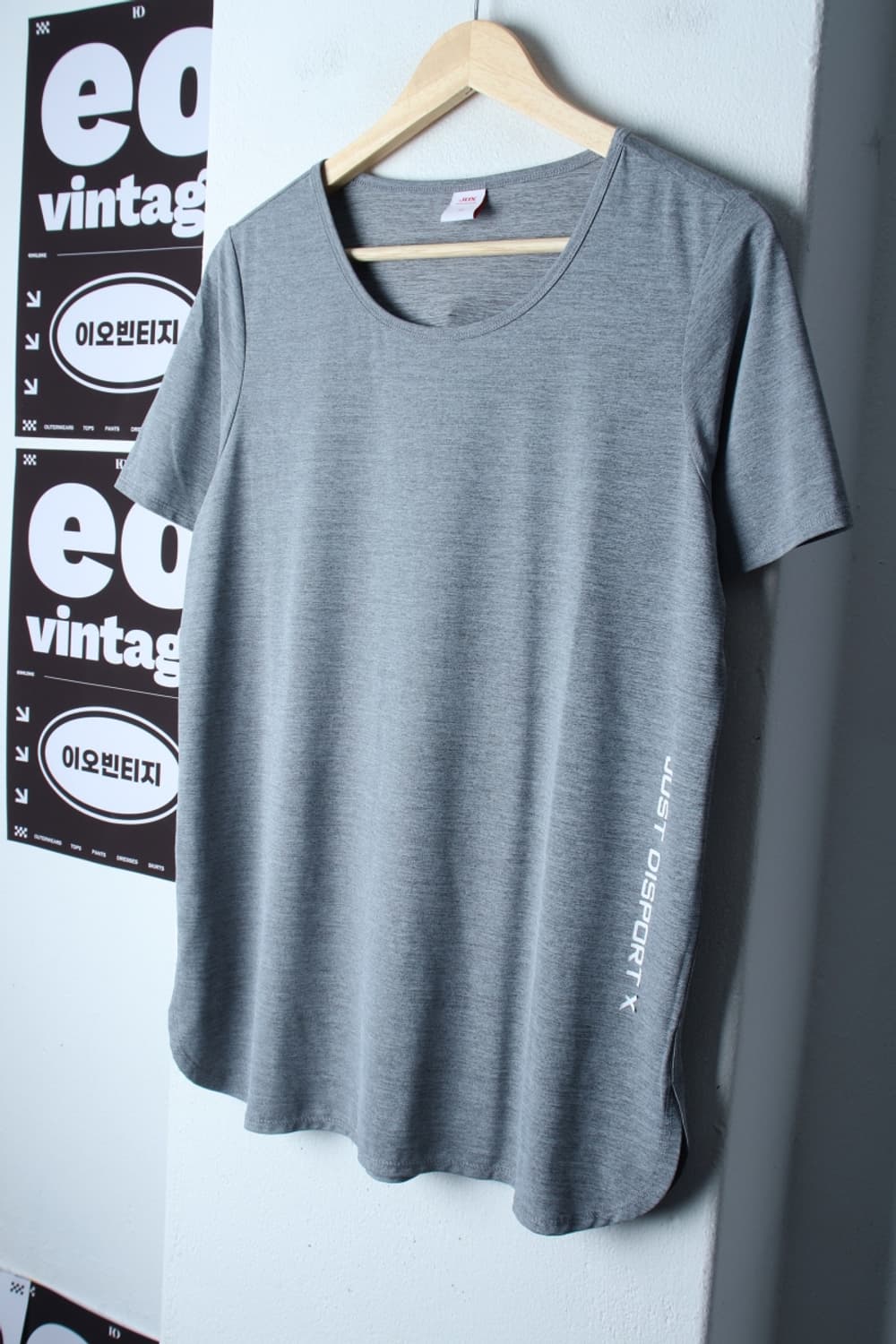 W(2XL) JDX 반팔 티셔츠 빅사이즈 골프 기능성 그레이-H32597 상품이미지1