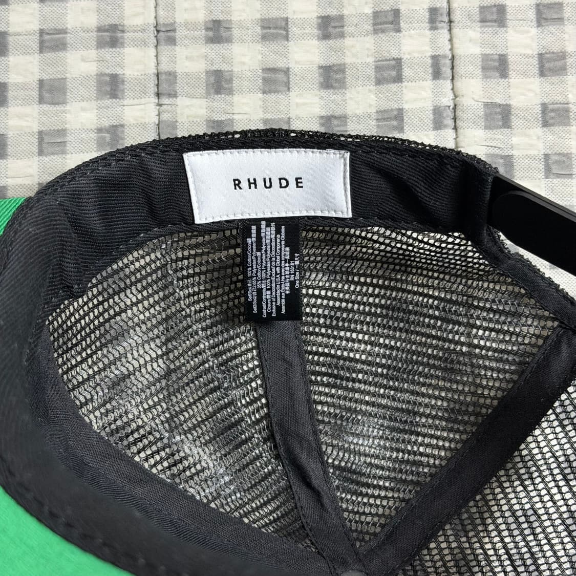 (OS) Rhude 루드 트러커 캡 블랙  상품이미지5