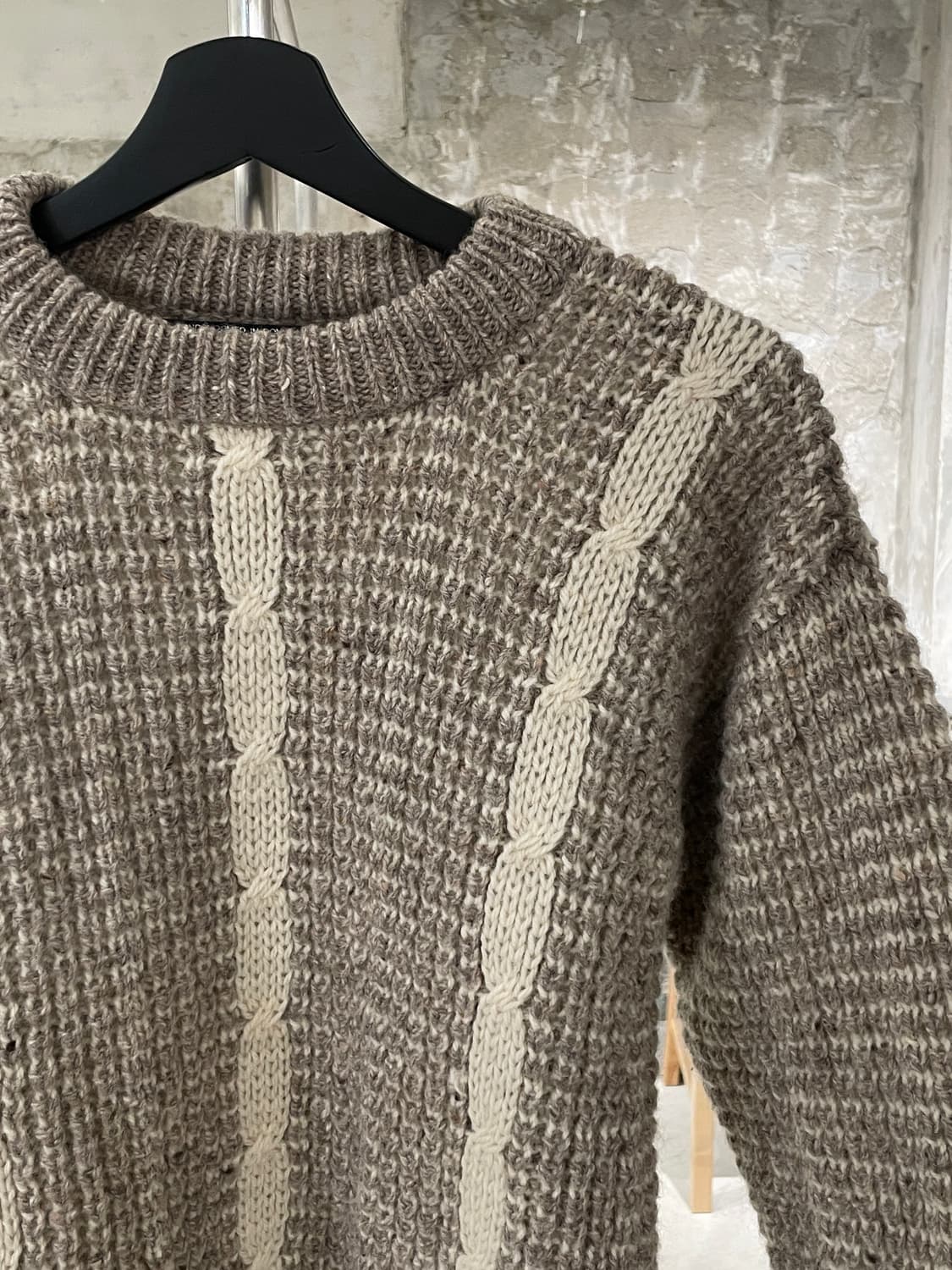 cornel 베이지 헤비울 스웨터 상품이미지3