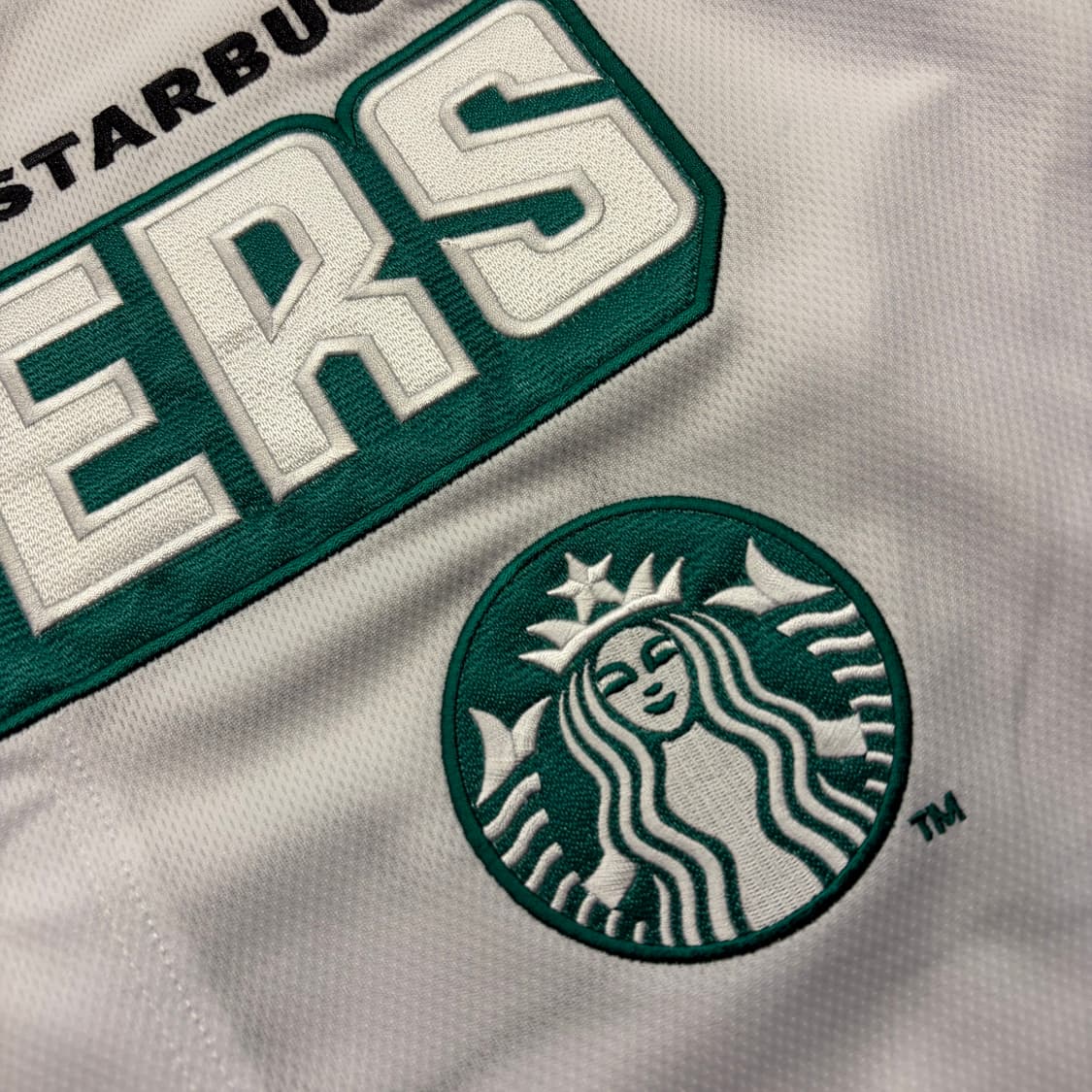 [110] 스타벅스 랜더스 야구 유니폼 화이트 반팔 새상품 C866 상품이미지4