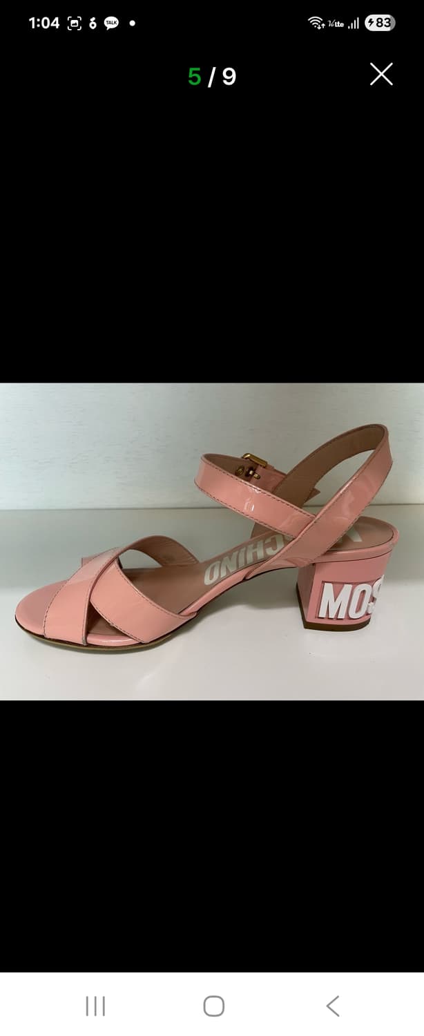 모스키노 핑크 페이던트 스트랩 샌들235-240 상품이미지5