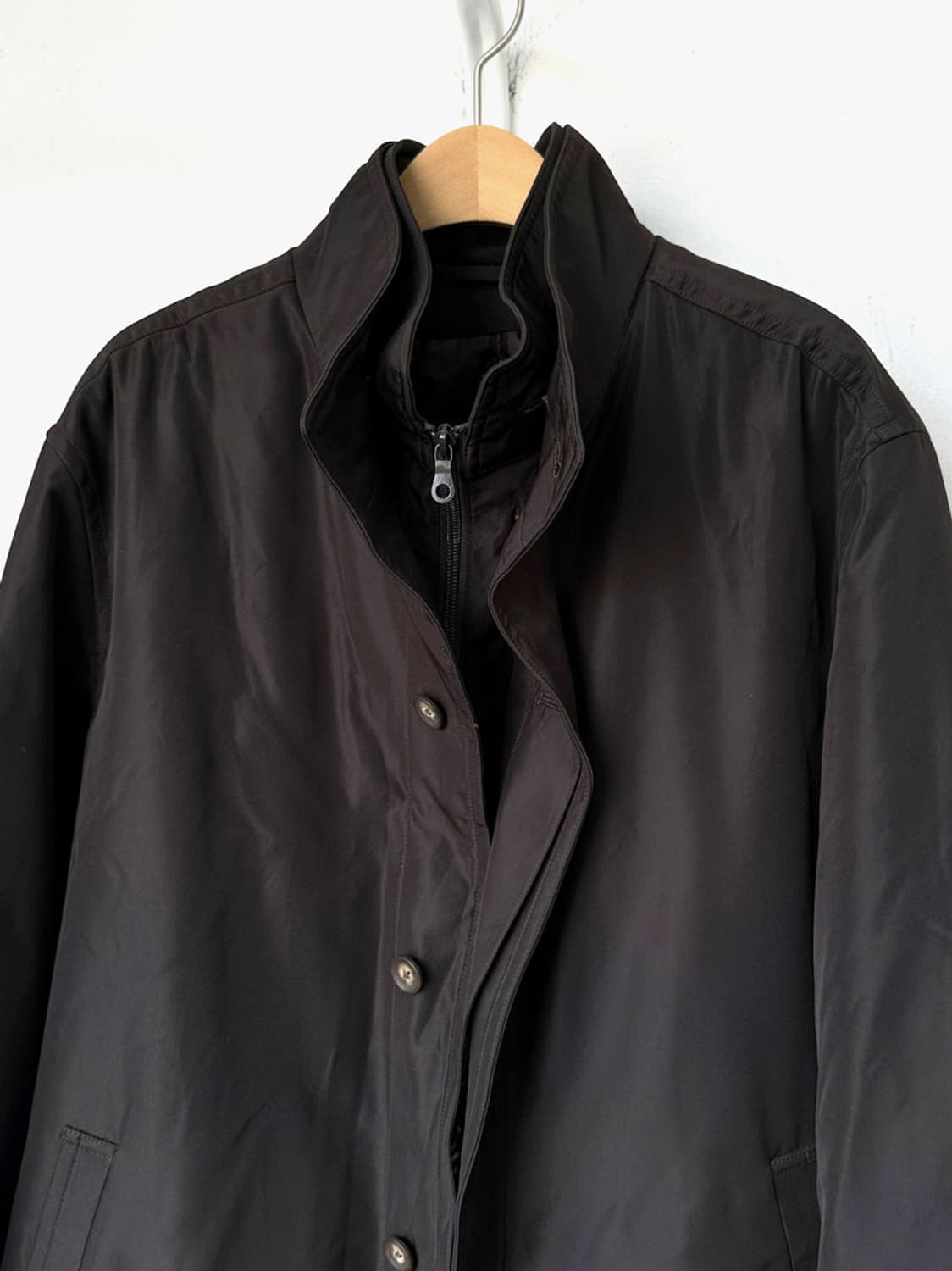 fake layered 2way treveler coat 상품이미지2