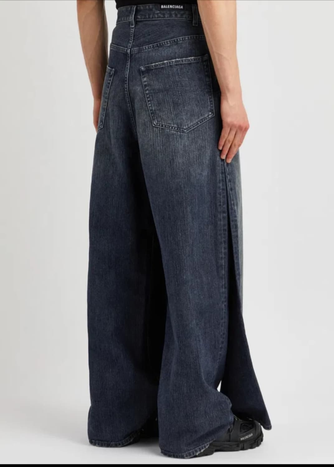 발렌시아가 레이어드 진 중청 데님 상품이미지4