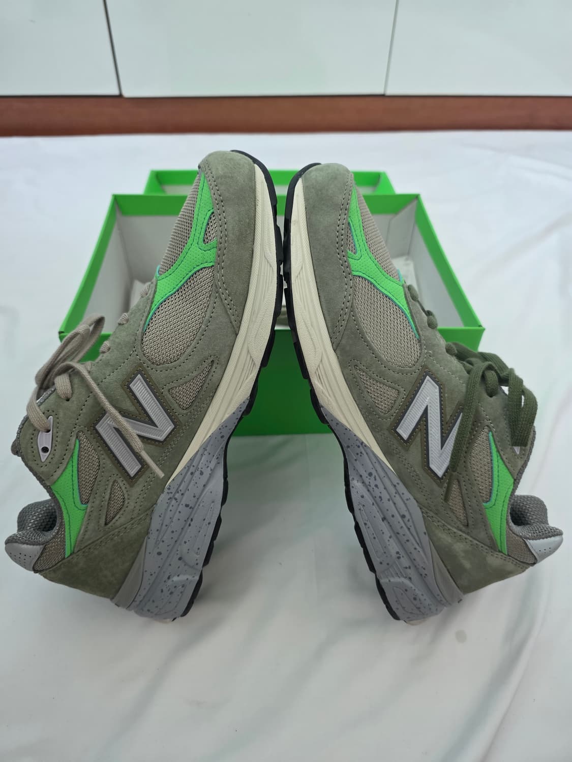 뉴발란스 x 파타 990v3 메이드 인 USA 올리브(290) 상품이미지3