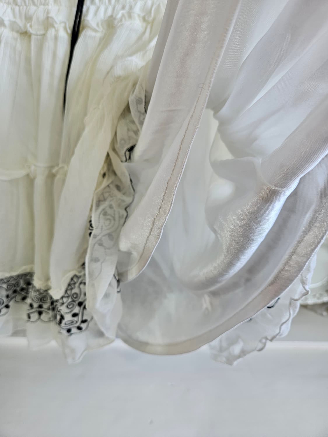 화이트 밴딩 캉캉 미니 스커트 상품이미지4