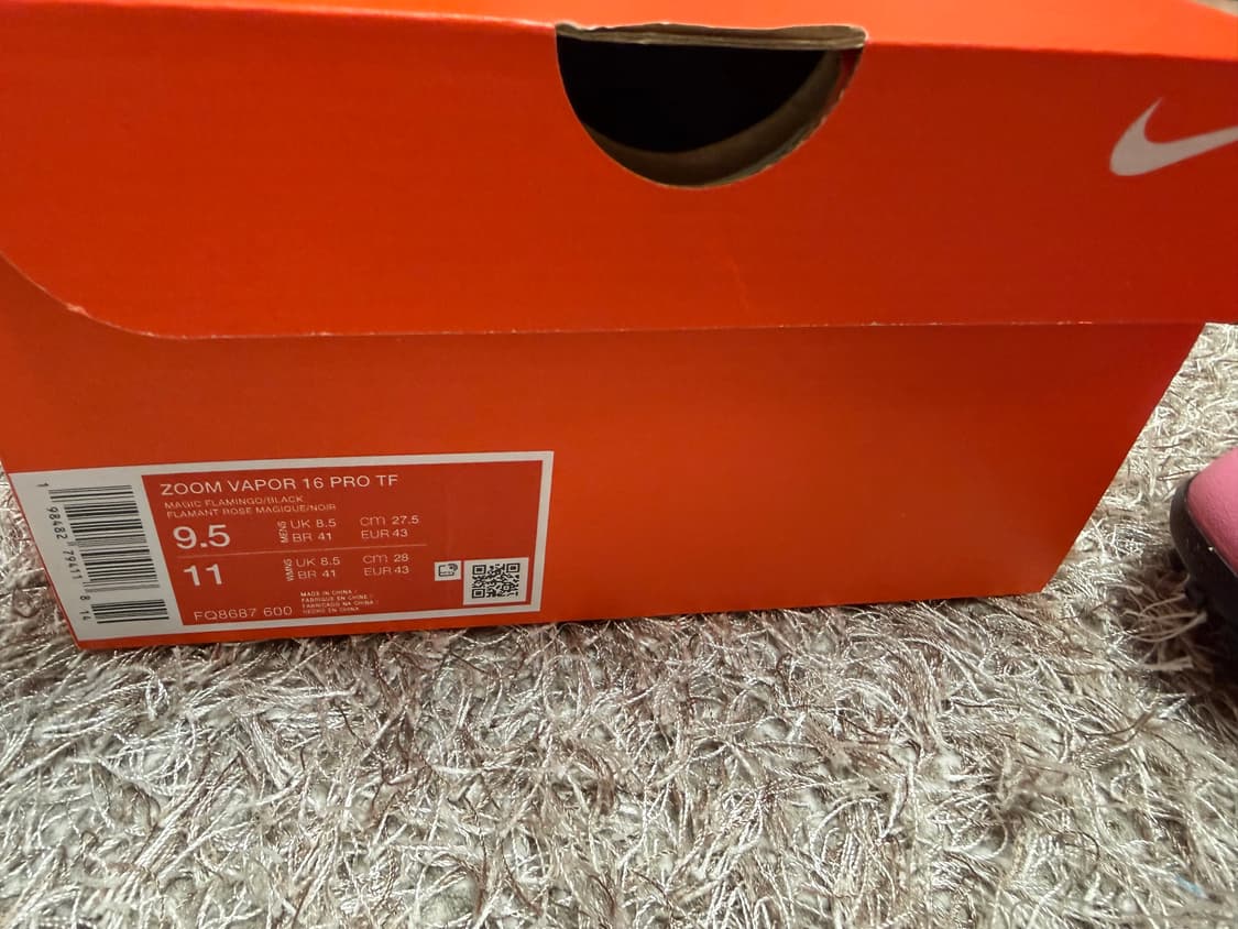 나이키 머큐리얼 베이퍼 16 프로 TF 풋살화 275 새상품 풀박 판매 상품이미지4