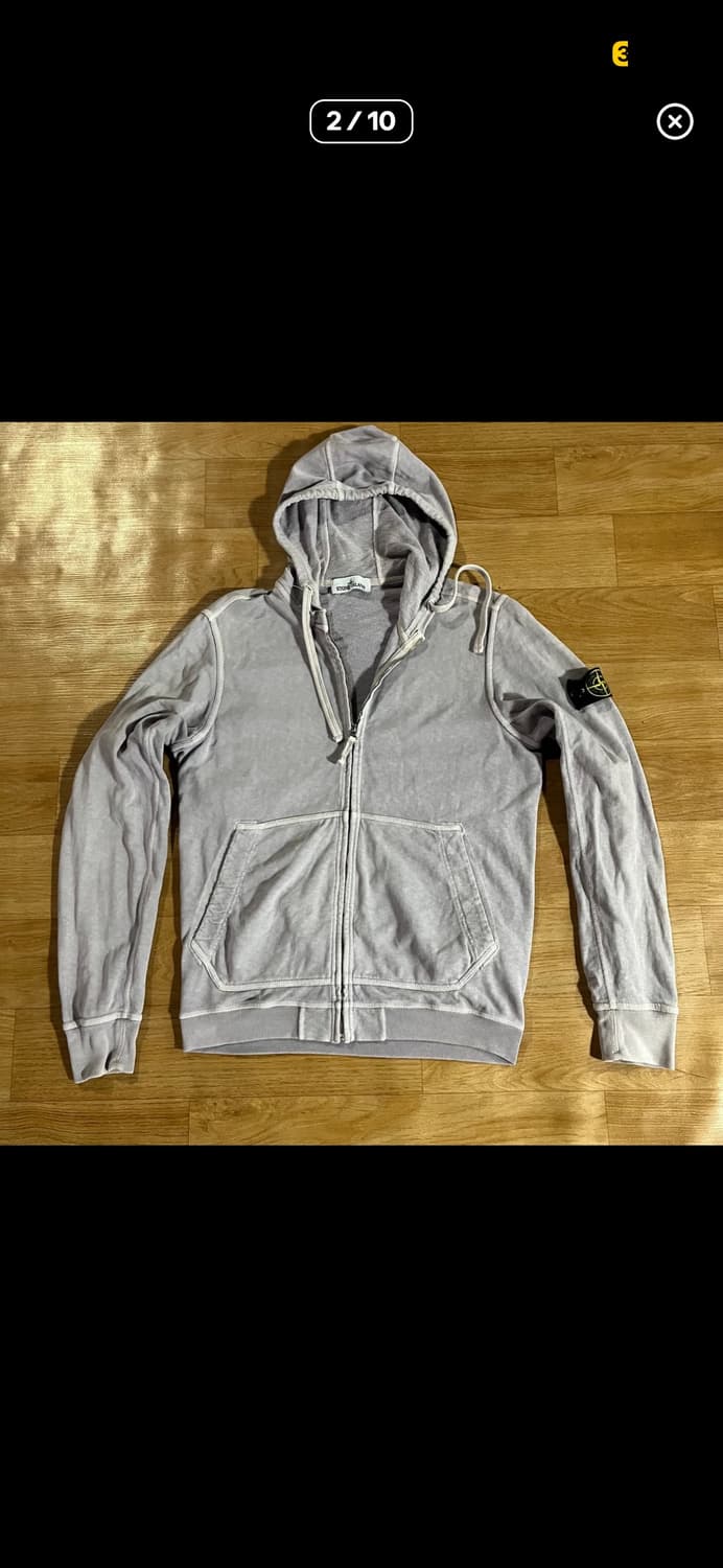 스톤아일랜드 가먼트 후드집업(라이트 라벤더) 상품이미지1