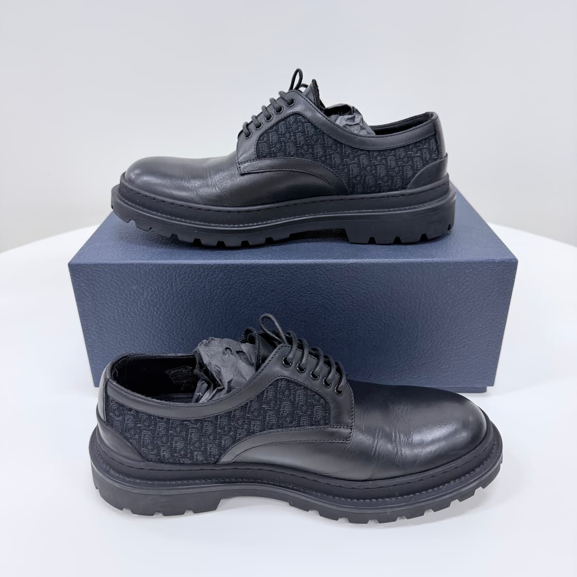 [S+급/250] 디올 오블리크 익스플로러 더비슈즈  블랙 상품이미지4