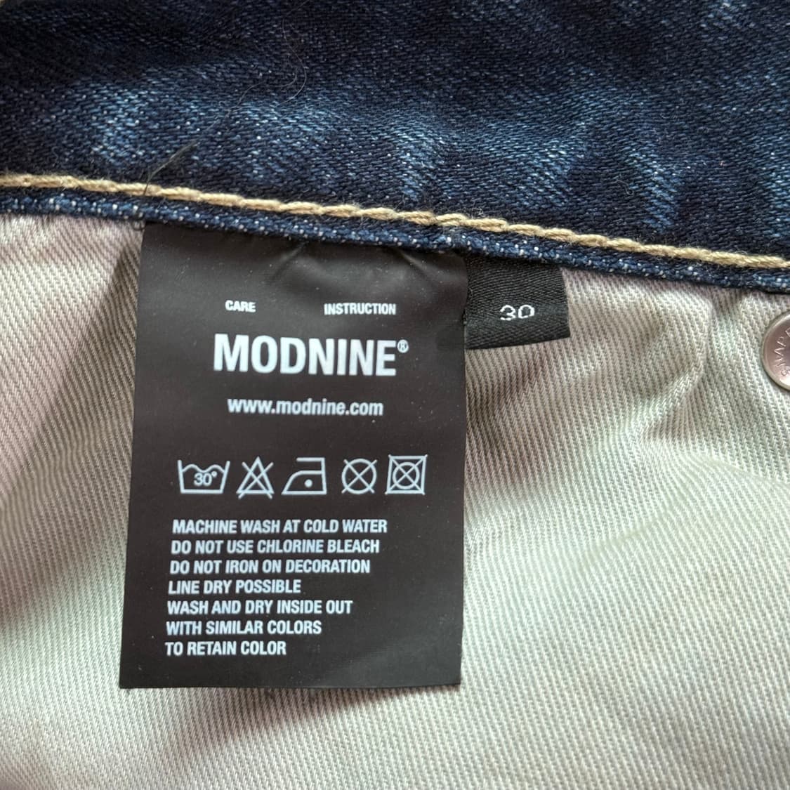 [새상품] 모드나인 MOD4 crop 데님 30 상품이미지7