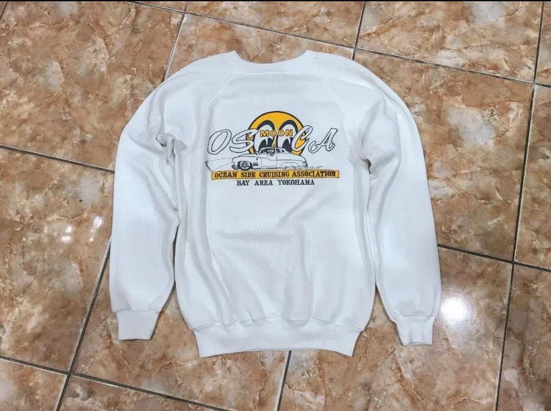 헤인즈 90년대  mooneyes osaka 빈티지스웻셔츠 상품이미지4