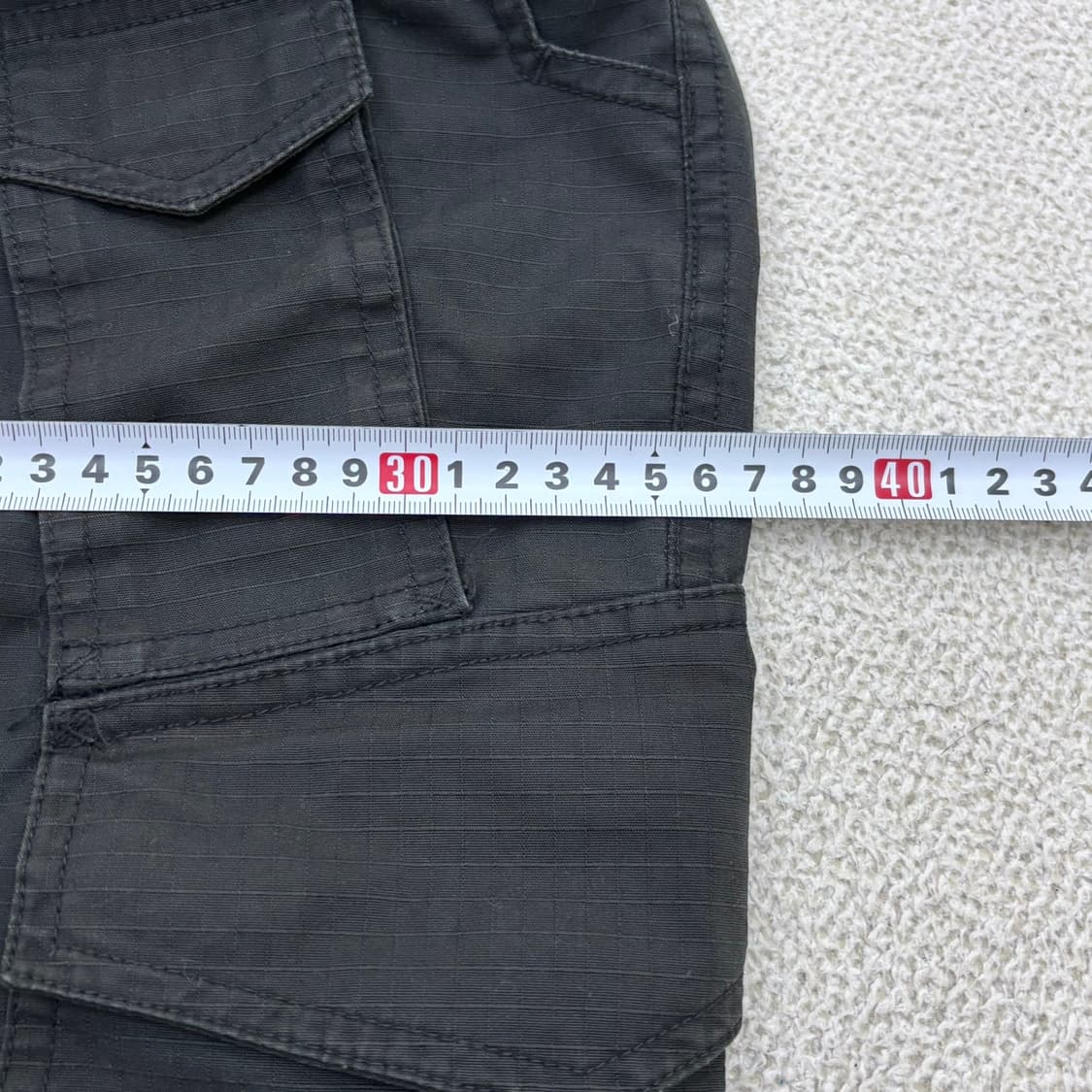 38W/30L CQR 남성 블랙 카고 팬츠 0617E2 상품이미지9