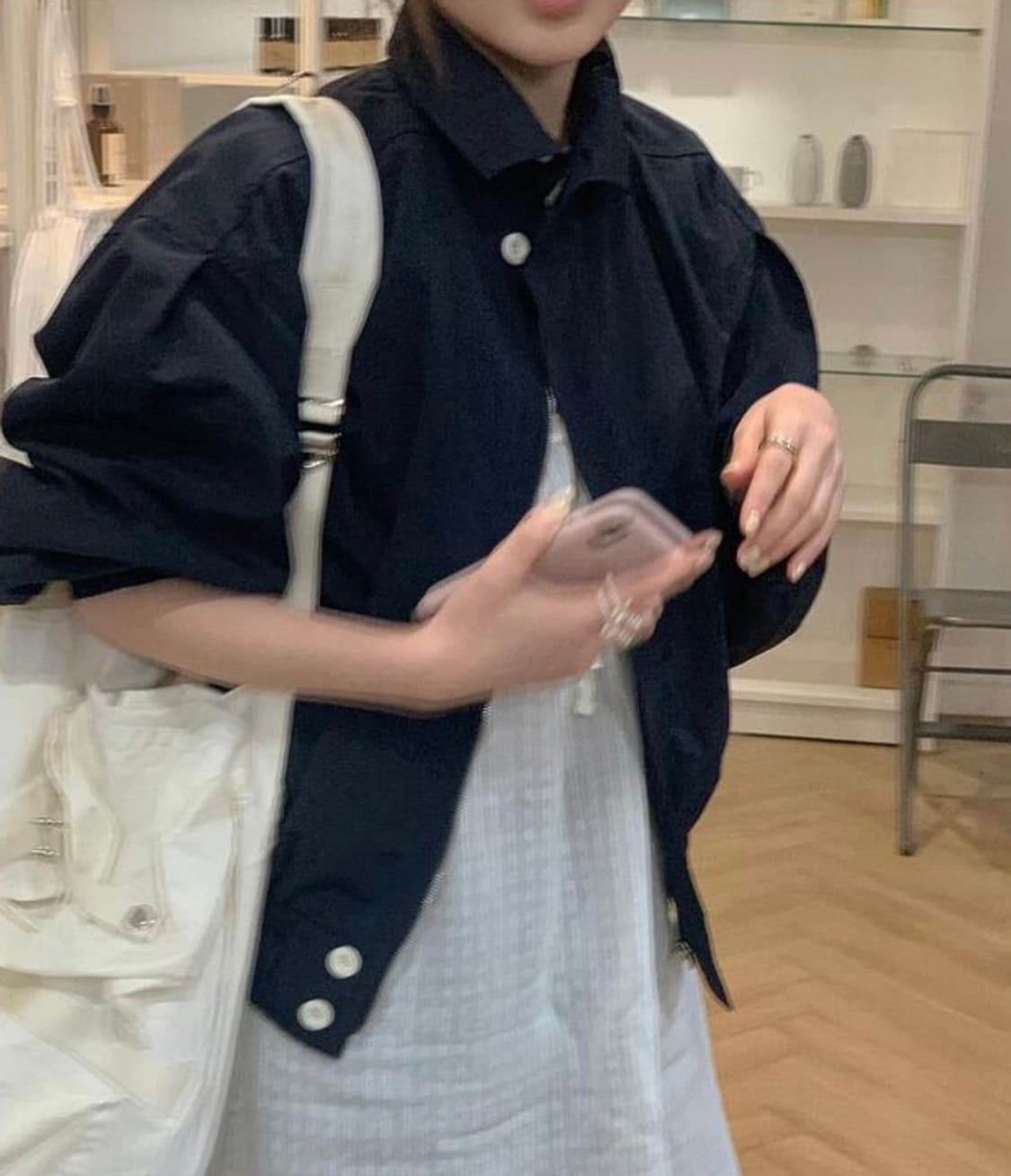 프렌치오브 텐즈 나일론 블루종 상품이미지3