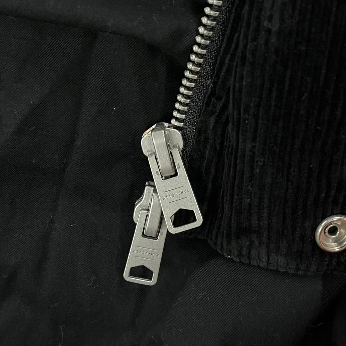 [정품/S] 올세인츠 블랙 코듀로이 패딩 자켓 b15 상품이미지7