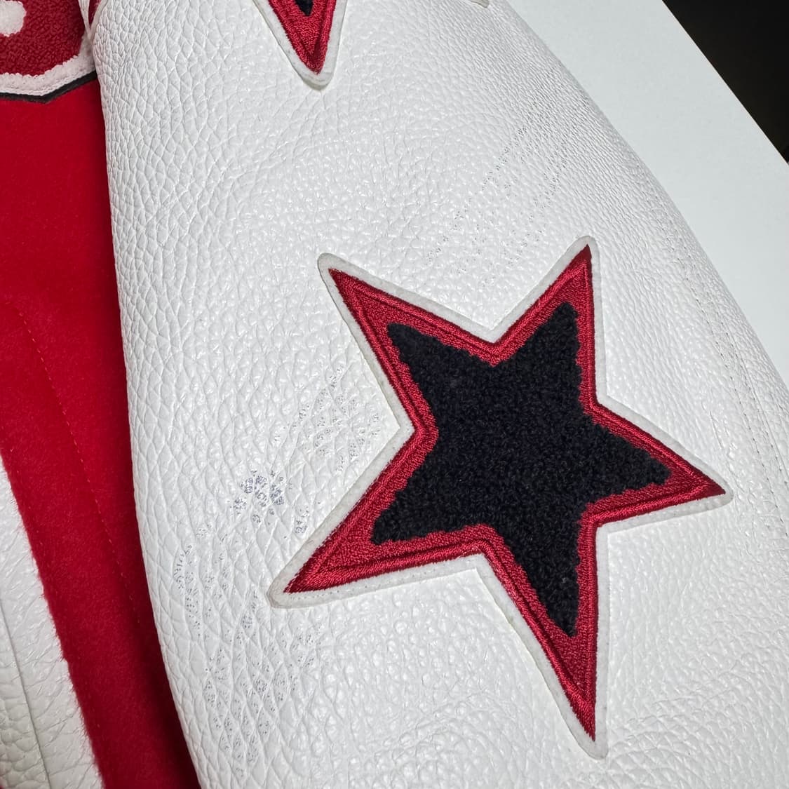 아카이브 볼드 스카쟌 스타디움 자켓 레드 L 상품이미지7