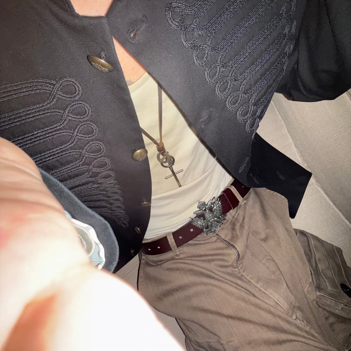 Antique Bronze Plated cross necklace 상품이미지2