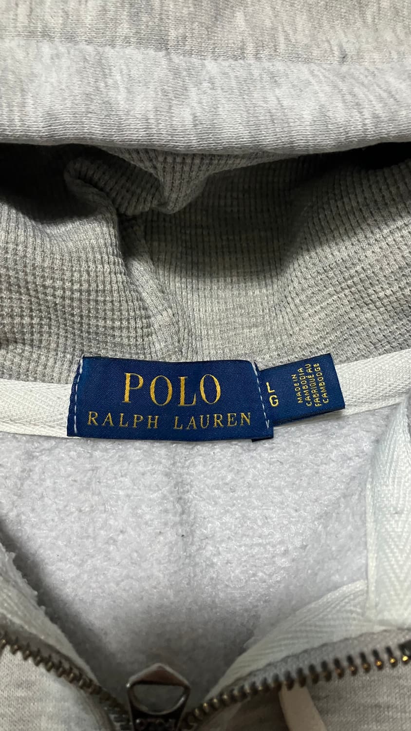 폴로 그레이 후드집업 (기모o) 상품이미지3
