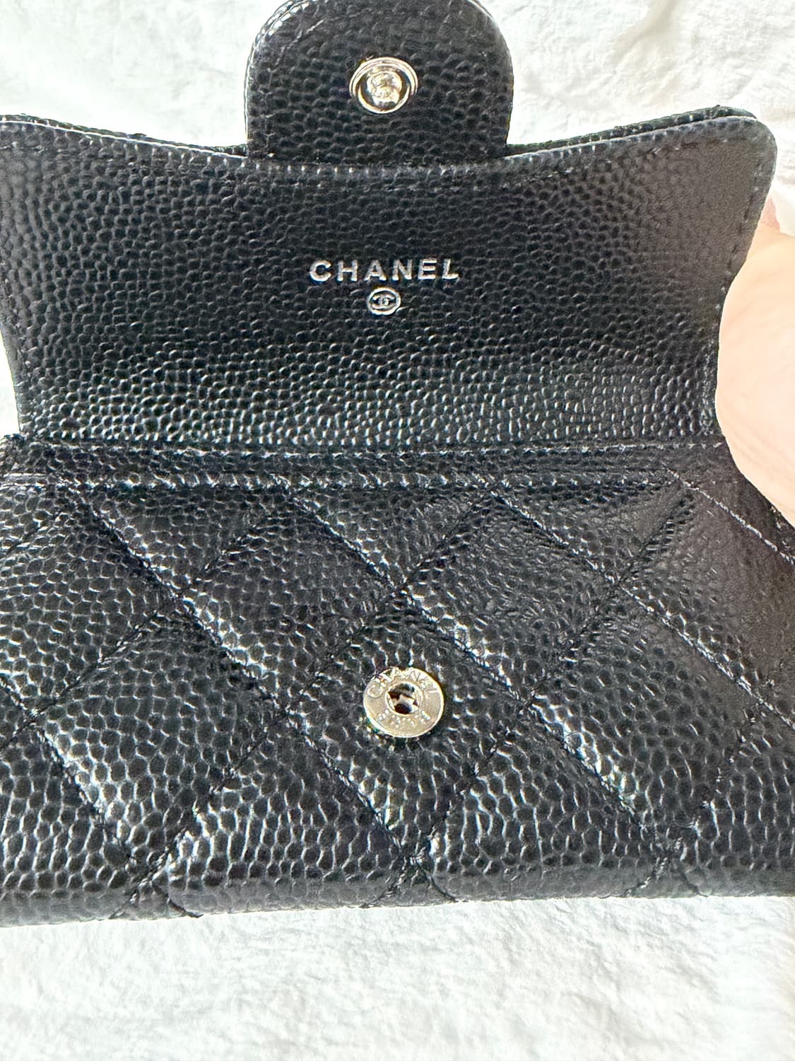 샤넬 캐비어 블랙 카드지갑 (레플) 상품이미지5