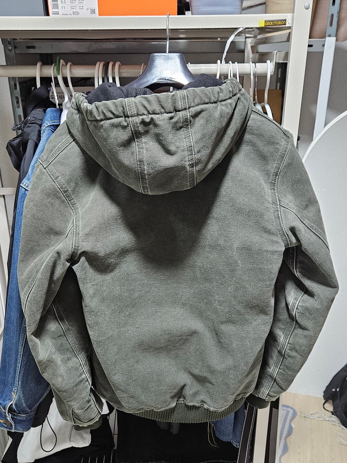 칼하트 액티브 자켓 j130 mos 모스그린 판매합니다 상품이미지4