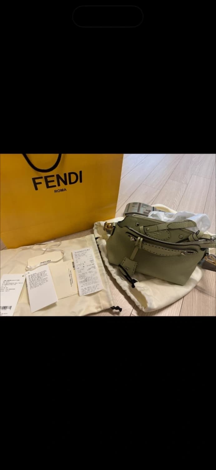 펜디 바이 더 웨이 셀러리아  미니 그린 + 추가 스트랩 상품이미지2