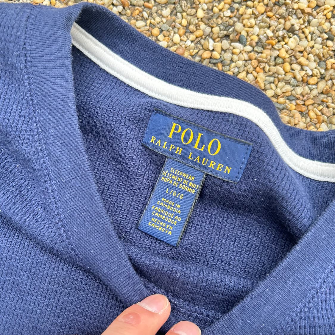 폴로 (POLO RalphLauren)네이비 와플 니트 상품이미지4