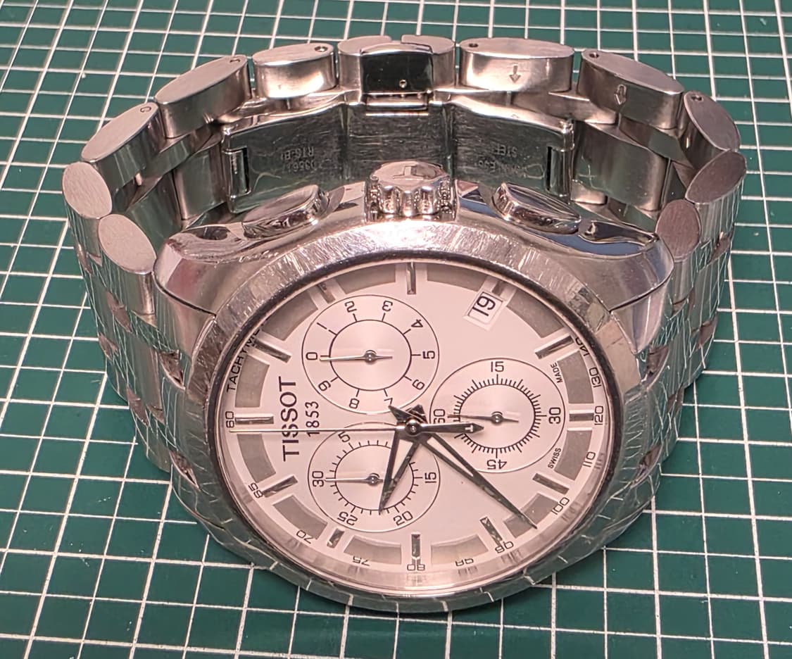 티쏘 (TISSOT) T0356171103100 쿠튀리에 실버화이트 크로 상품이미지5