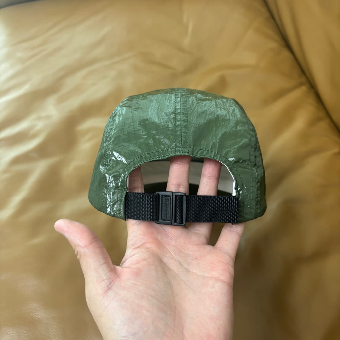 Supreme 슈프림 글로스 립스탑 카키 캠프캡 모자 (Khaki) 상품이미지7