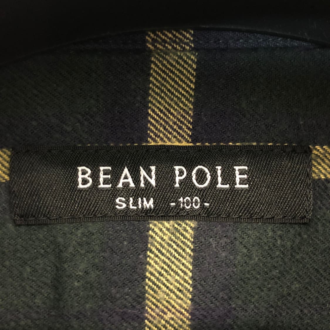 빈폴 자수로고 그린 체크셔츠 100 상품이미지5