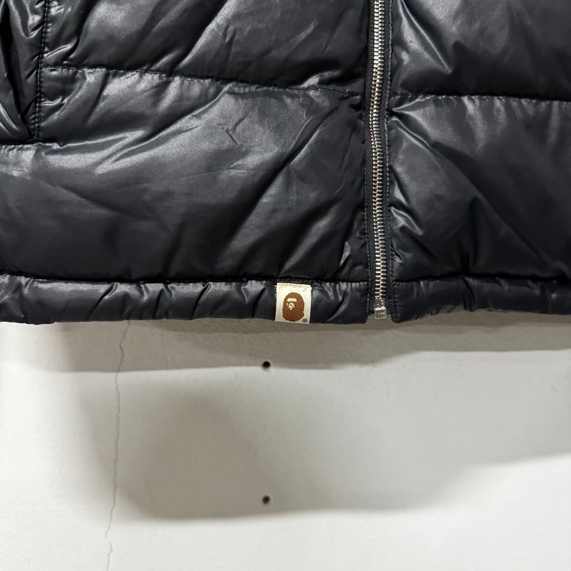 정품 베이프 OG 흑계 풀 카모 리버시블 구스다운 패딩 점퍼 상품이미지6