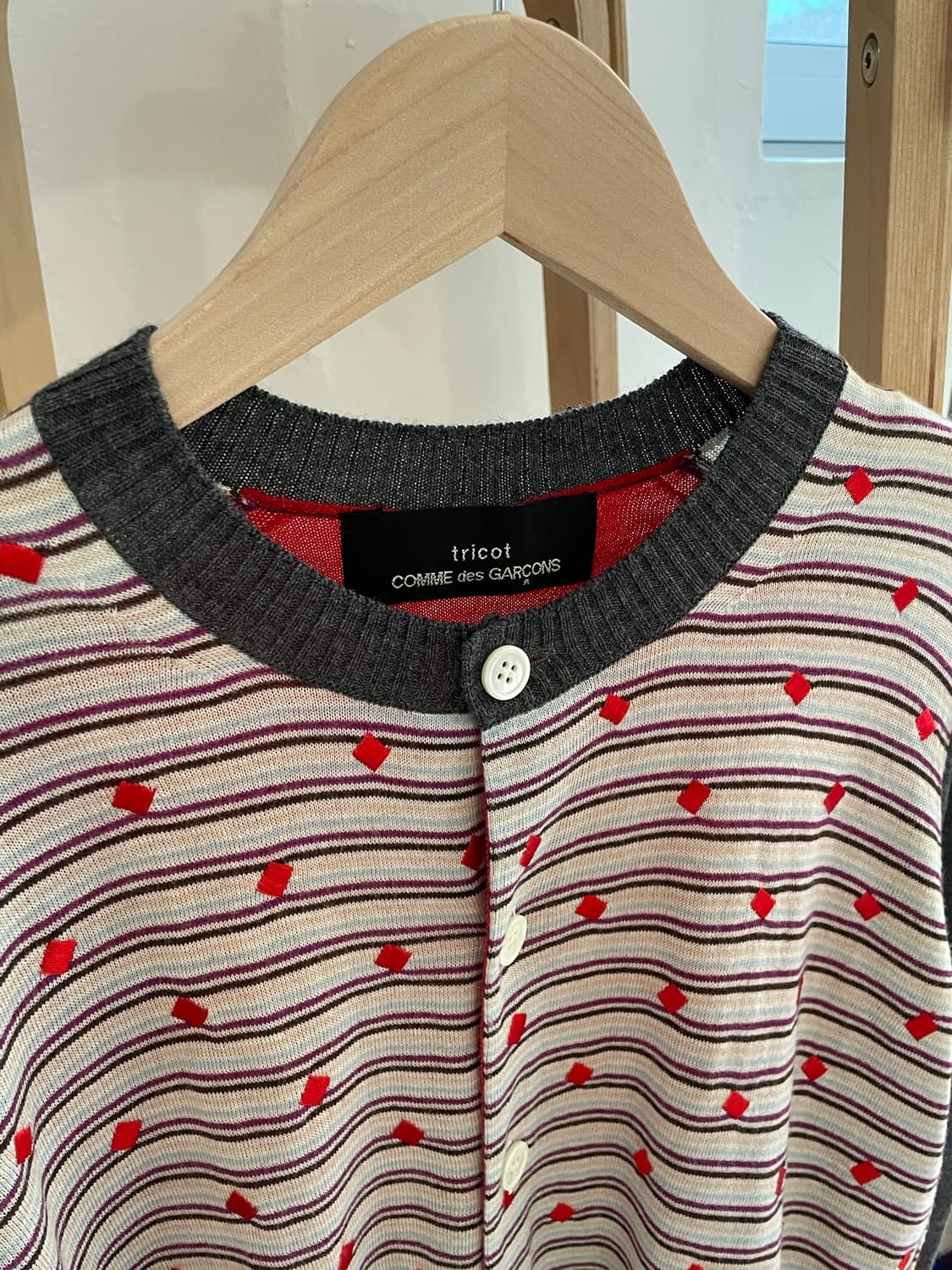 꼼데가르송 트리콧 가디건 상품이미지7