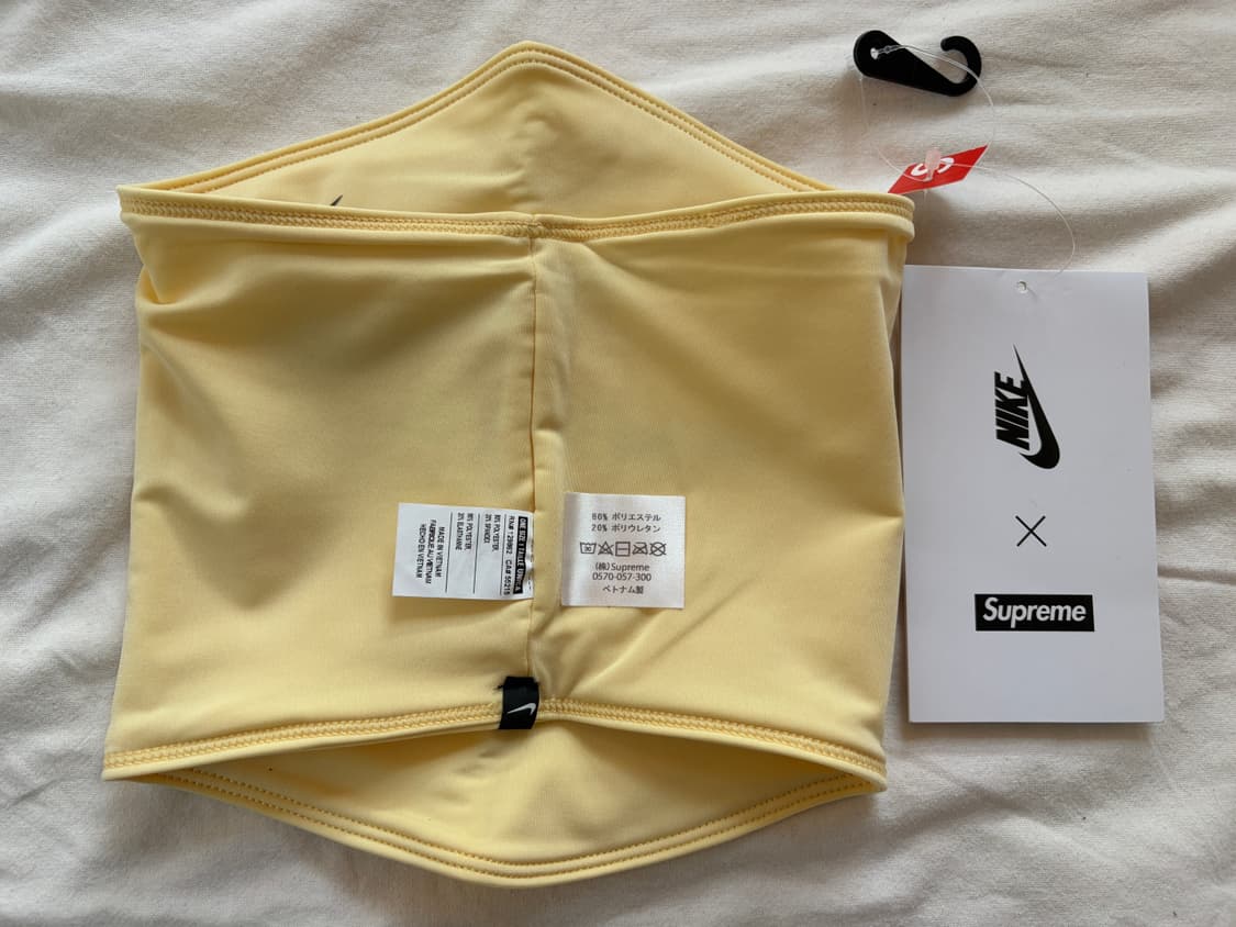 슈프림 x 나이키 넥 워머 페일 옐로우 21SS Supreme NIKE 상품이미지4