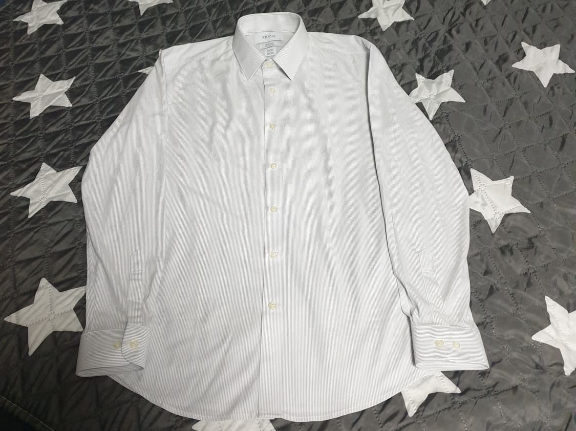 지오지아 슬림핏 미라클 스트라이프 정장셔츠 (100) 상품이미지1