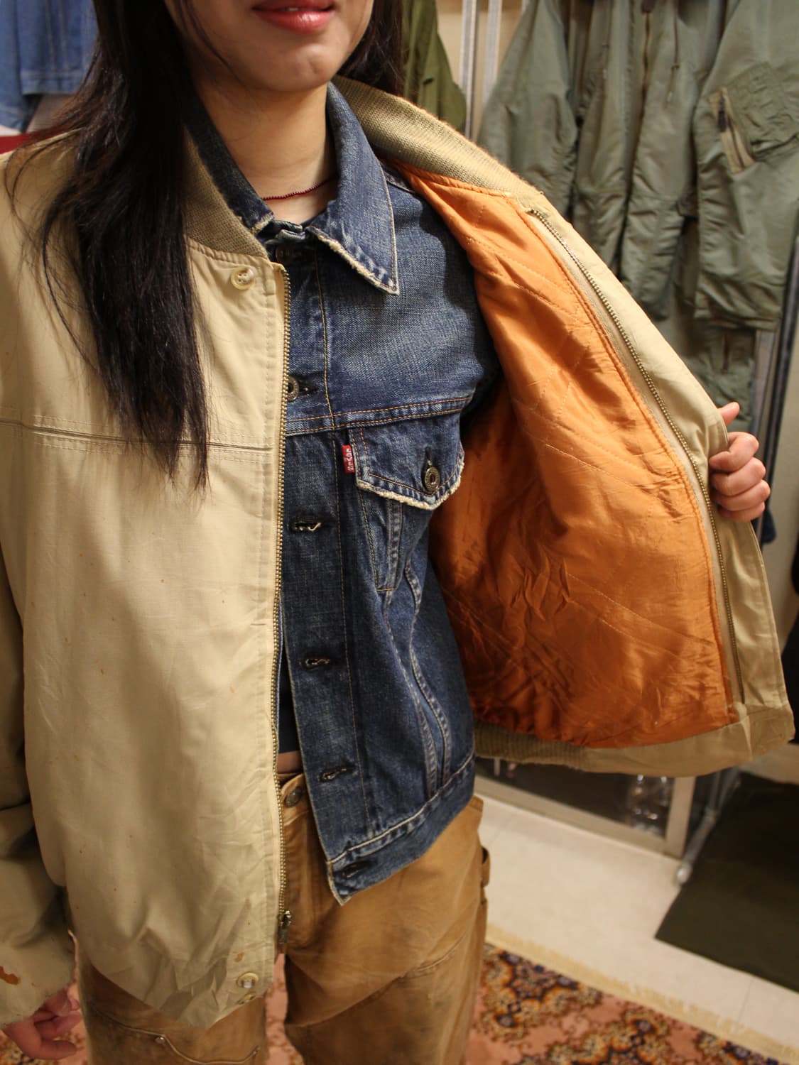  70s Thrashed MA-1 Talon zip Flight Jack 상품이미지3