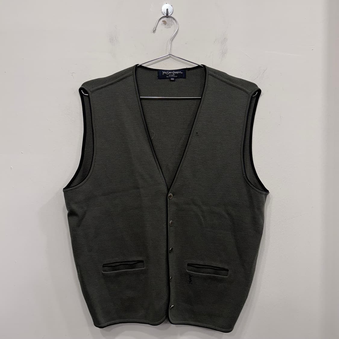 입생로랑 90년대 빈티지 니트 베스트 상품이미지2