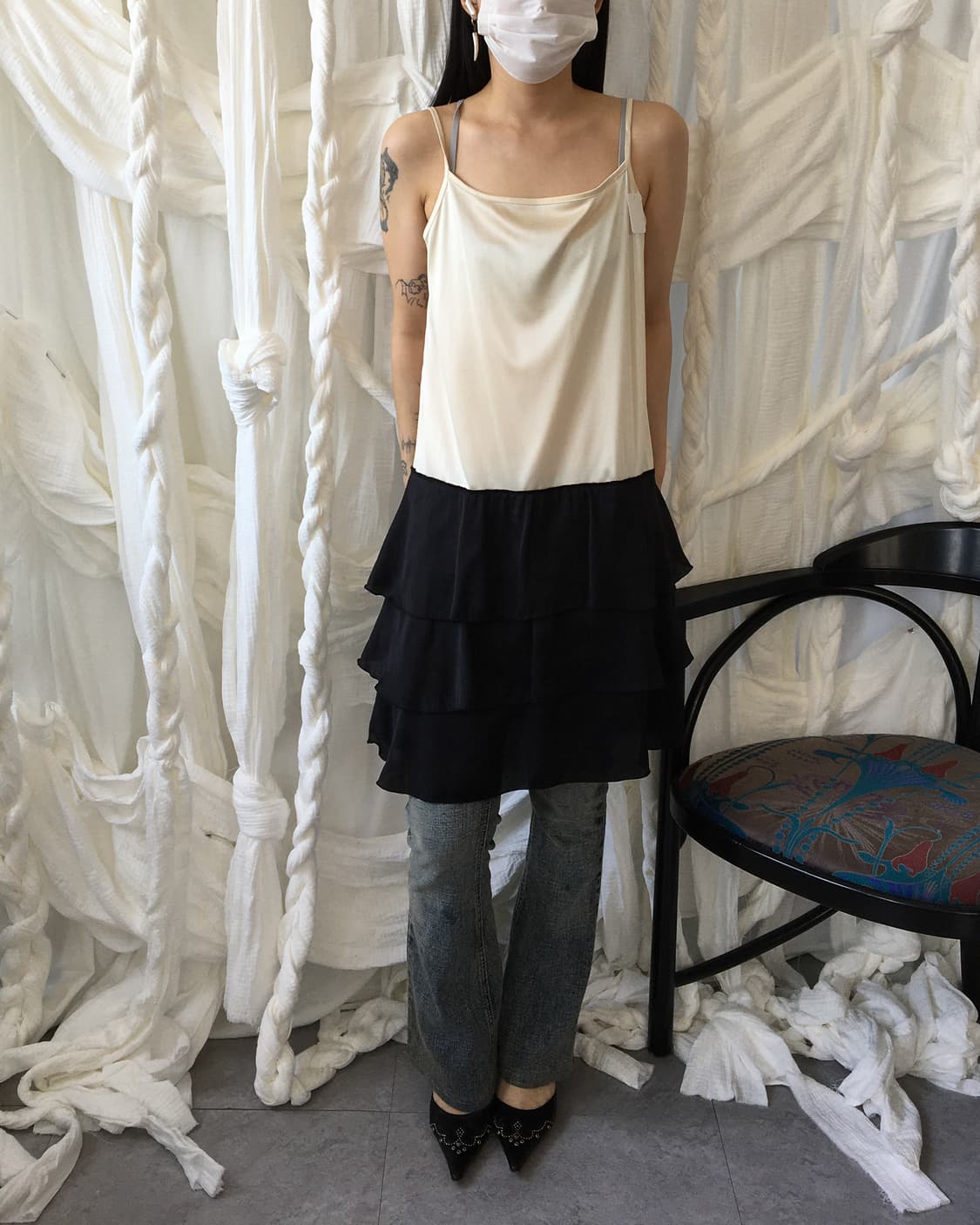 Layer point slip onepiece 상품이미지5