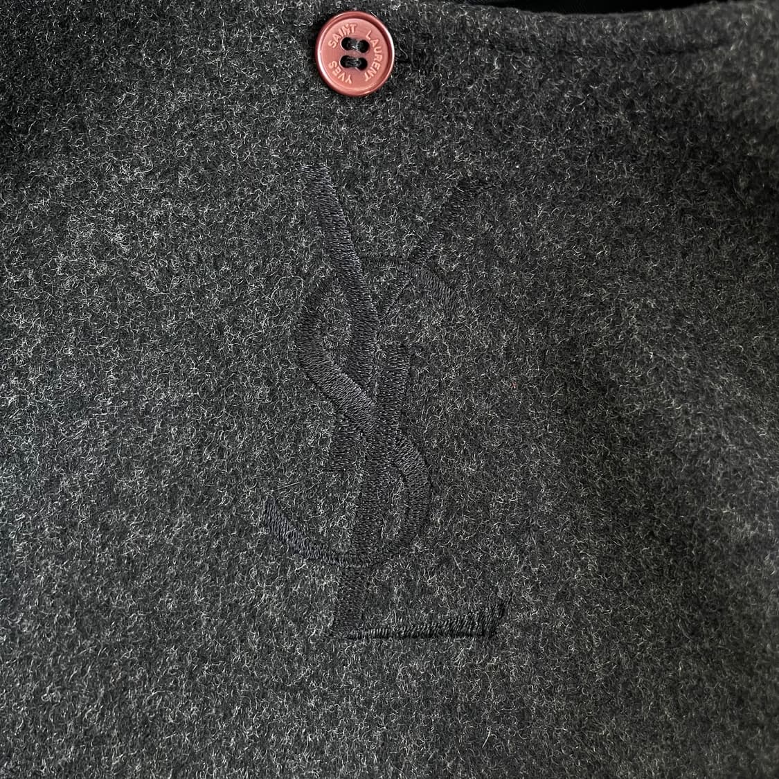 YvesSaintLaurent  입생로랑 자수 울 블루종 자켓 (내피포함 상품이미지6