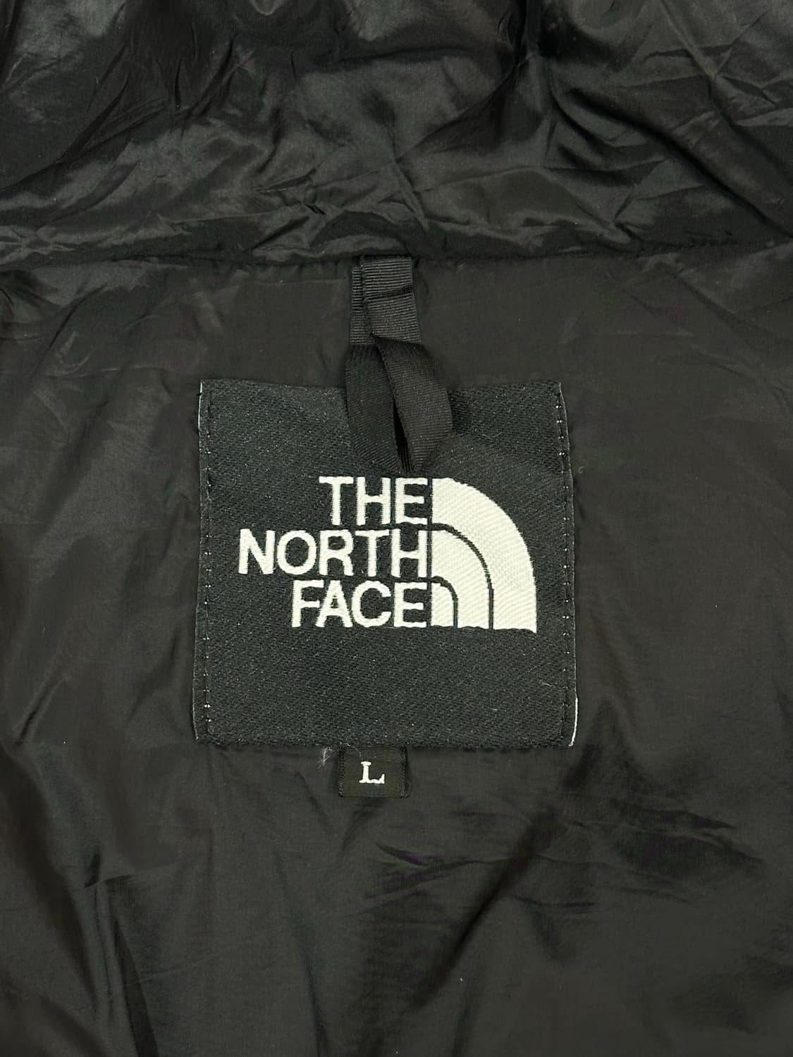노스페이스 블랙 로고 윈드스토퍼 후드 패딩 L 상품이미지7