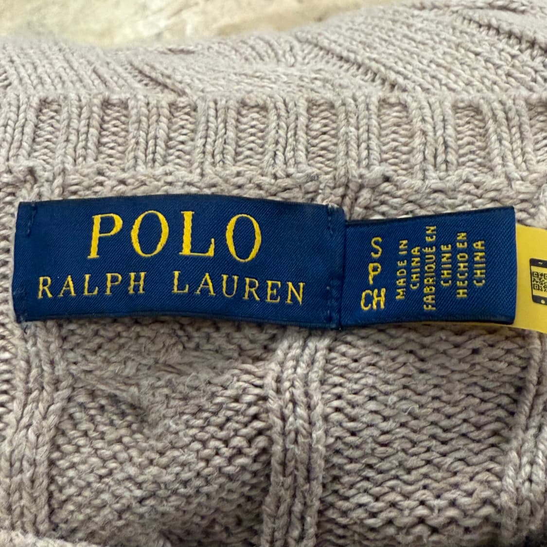 폴로 랄프로렌 브라운 베이지 꽈배기 니트 상품이미지5