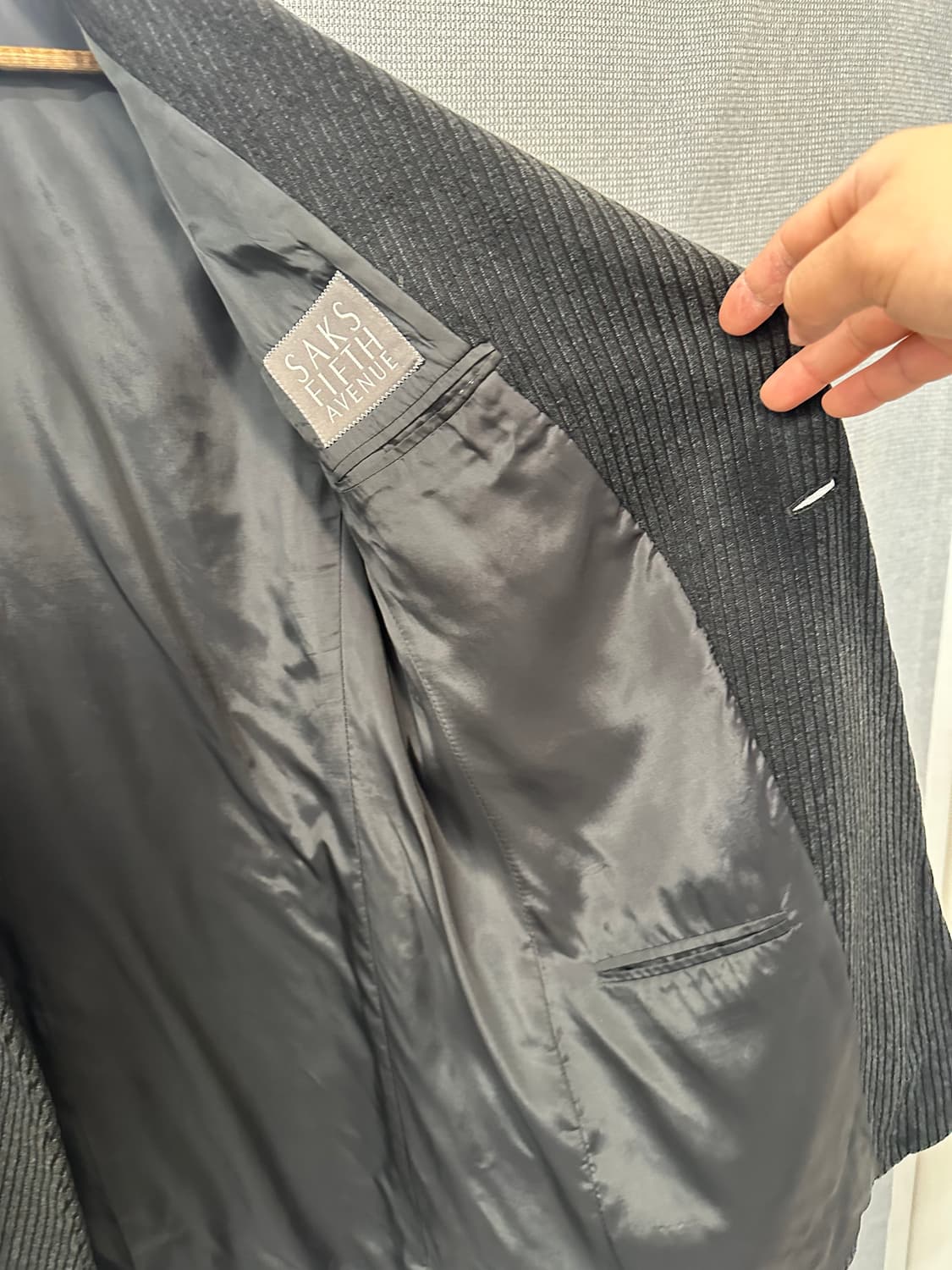 Armani Collezioni 아르마니 이탈리아 메이드 스트라이프 자켓 상품이미지3