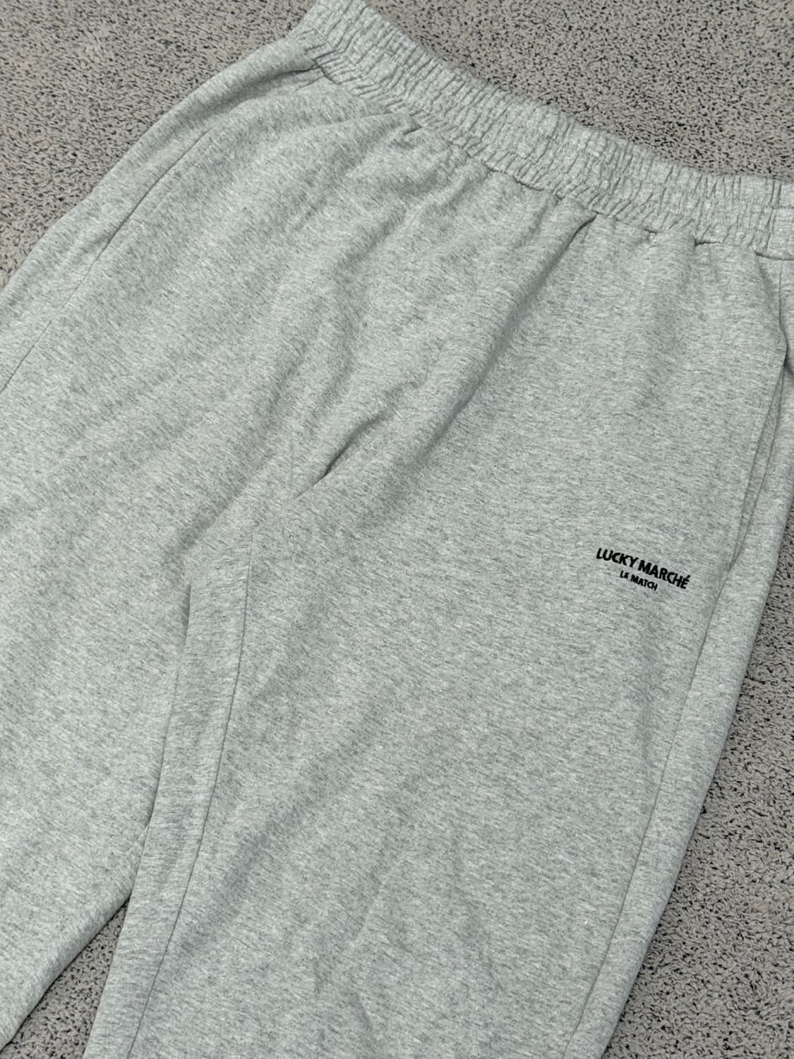 (XL) 럭키마르쉐 스웻 조거 팬츠 그레이 상품이미지2