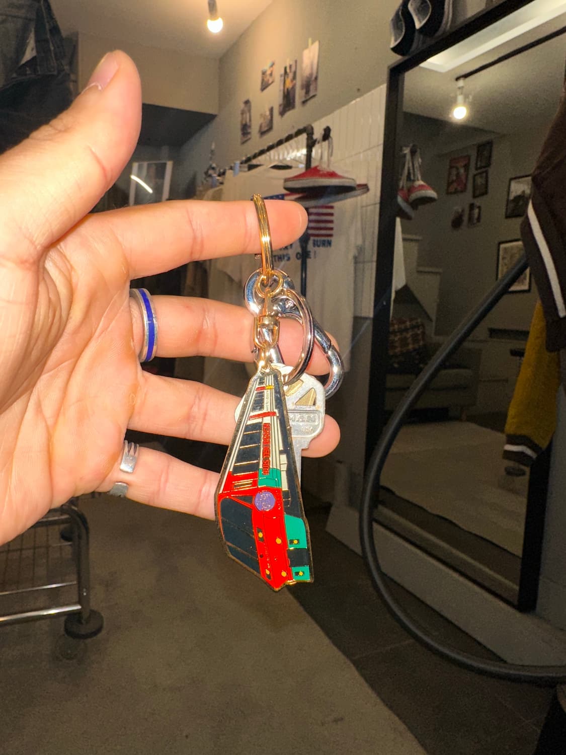 60-80’s Cuba train, Yale keyring 상품이미지3