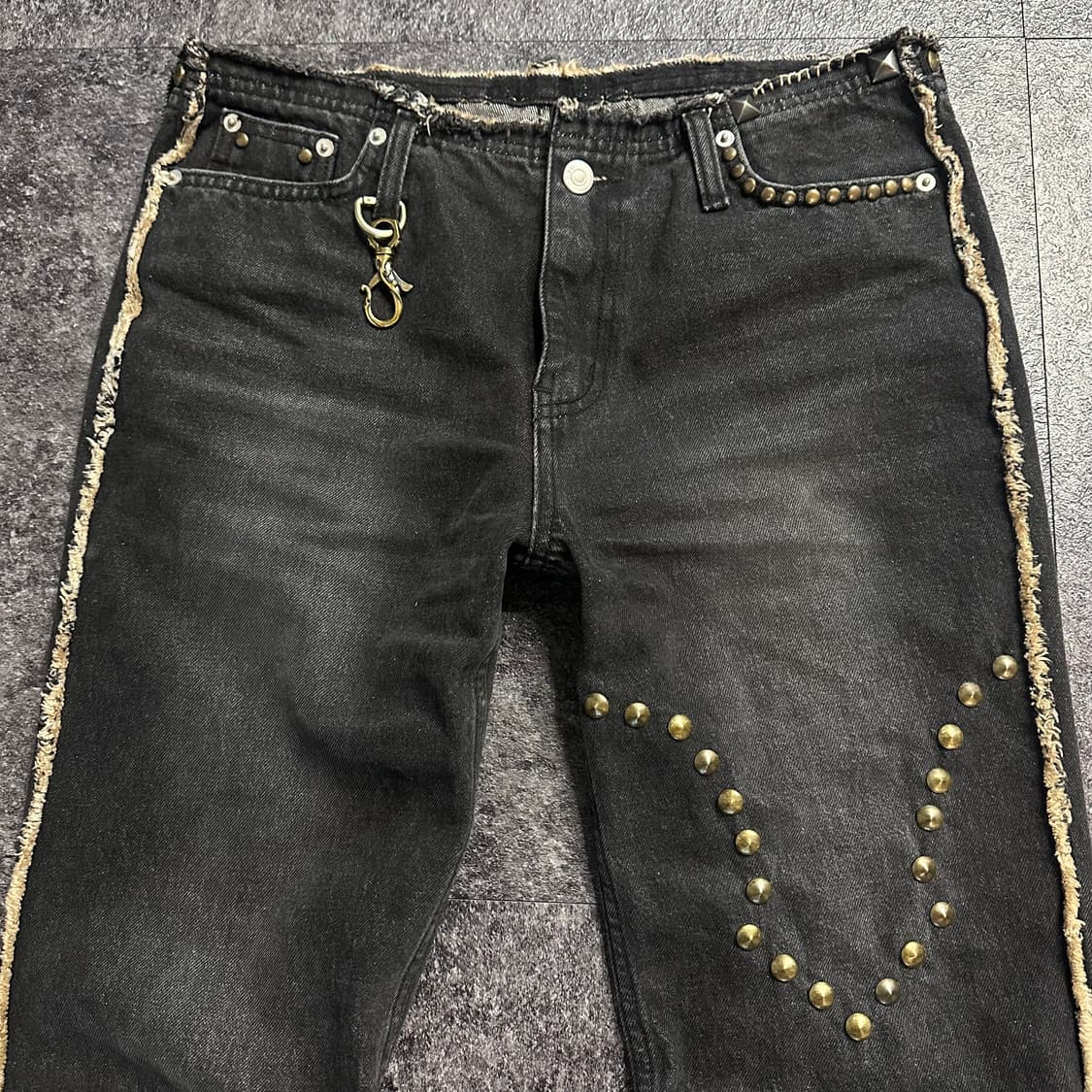 (MPH) leather pocket studded bootcut  상품이미지3