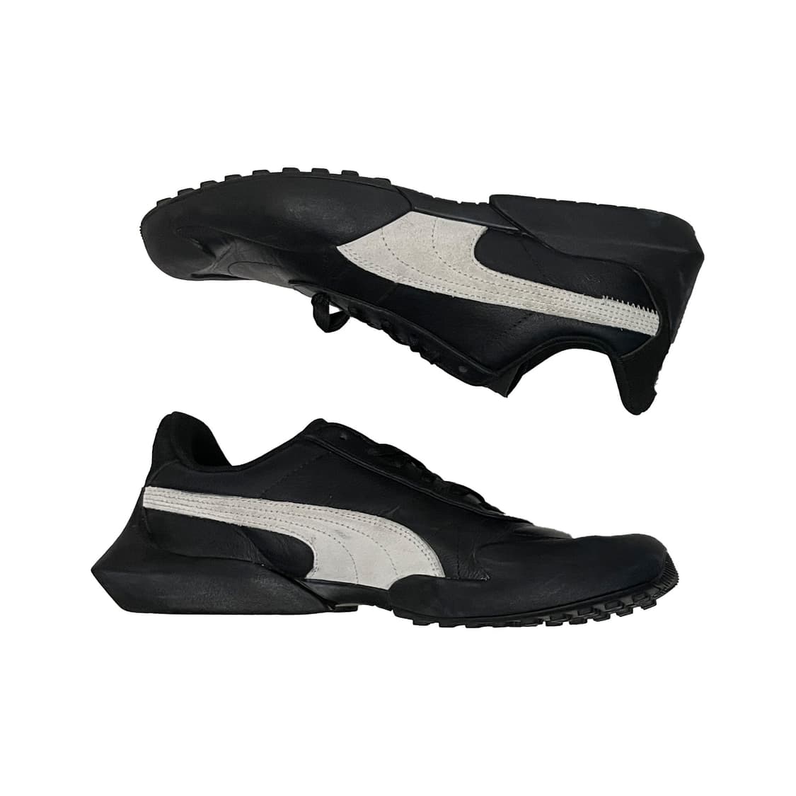 푸마 베이더런 블랙 레더 운동화 상품이미지3