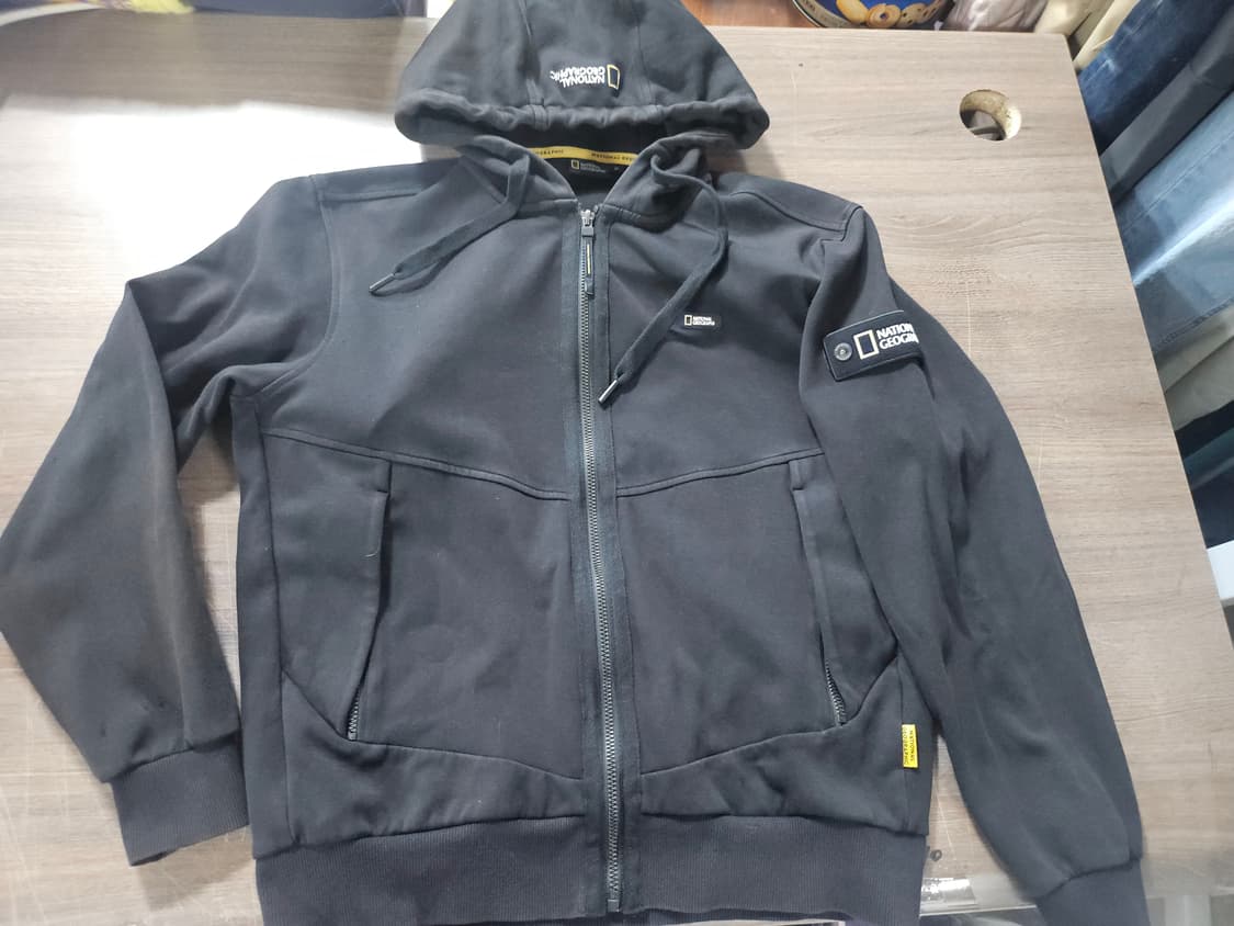 내셔널지오그래픽 블랙 후드 집업 95 상품이미지2
