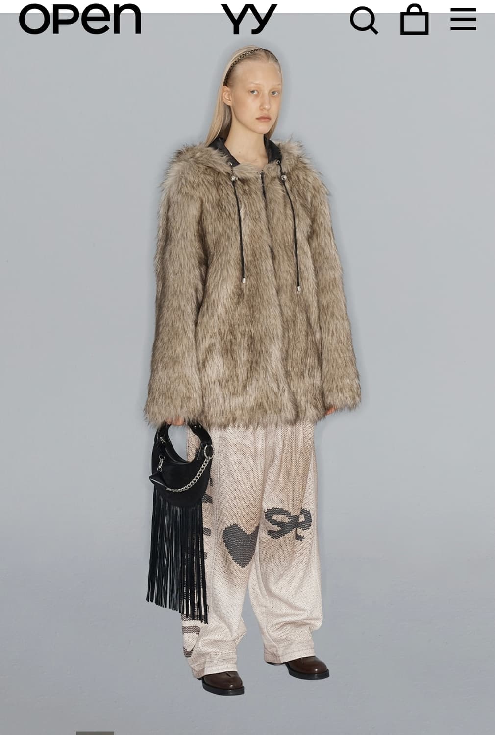 OPENYY 리버시블 퍼 후드재킷 상품이미지3